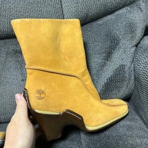 Timberland Women's Tan Heeled Boots